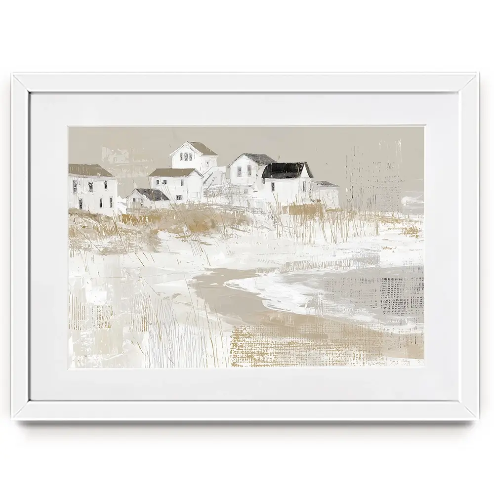 Cape Dune Village Framed Art Print Cape Dune Village Framed Art Print wall art product Chromatic Storm Studio