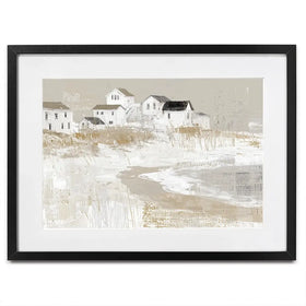 Cape Dune Village Framed Art Print Cape Dune Village Framed Art Print wall art product Chromatic Storm Studio
