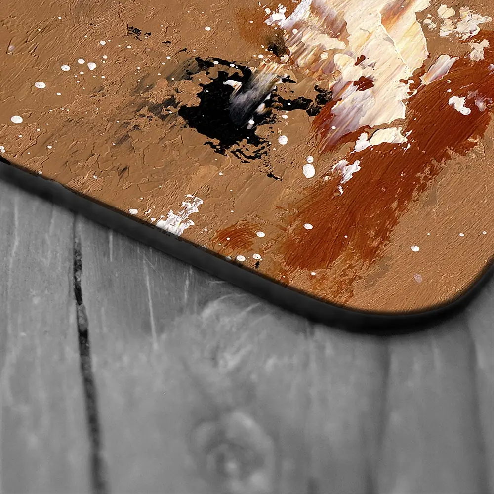 Cappuccino Abstract Coaster Set Cappuccino Abstract Coaster Set wall art product Art Print Shop