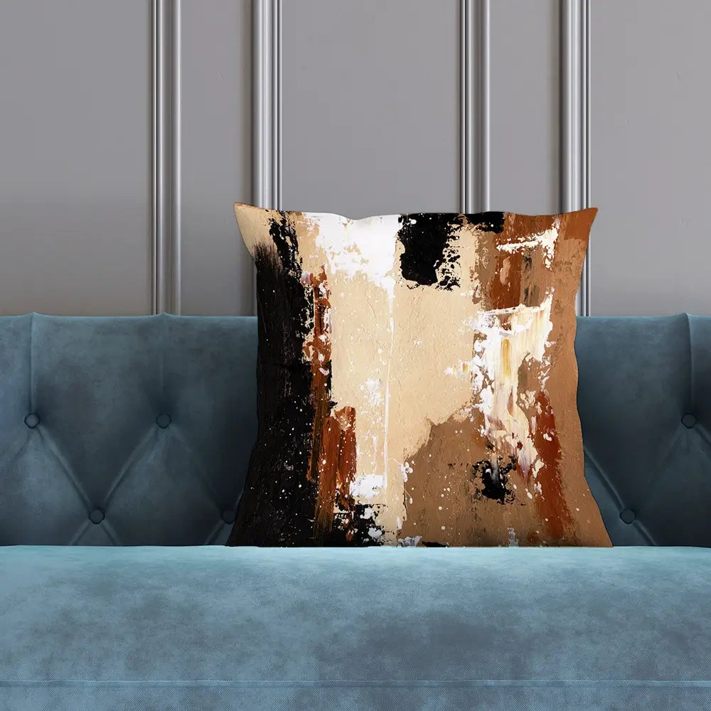 Cappuccino Abstract Cushion Cappuccino Abstract Cushion wall art product Art Print Shop