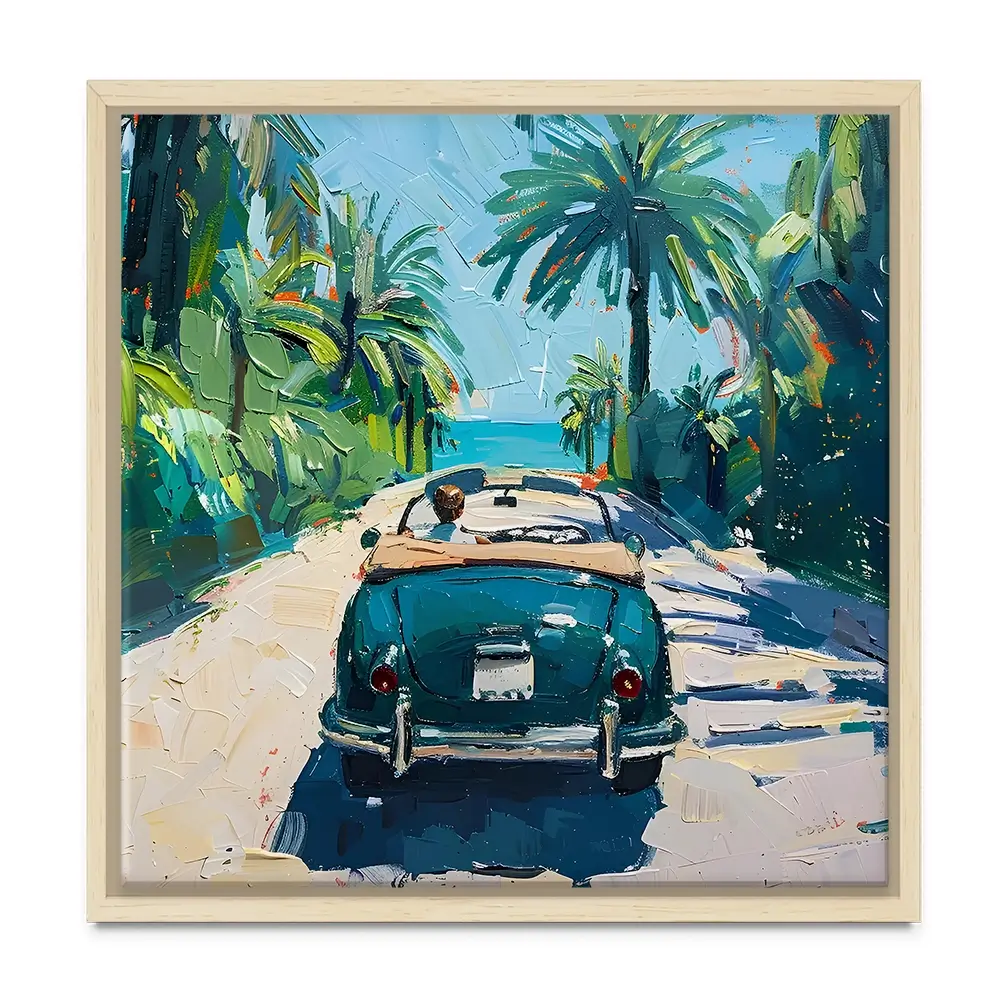 Car On The Beach Canvas Print Car On The Beach Canvas Print wall art product Elena Avanesova