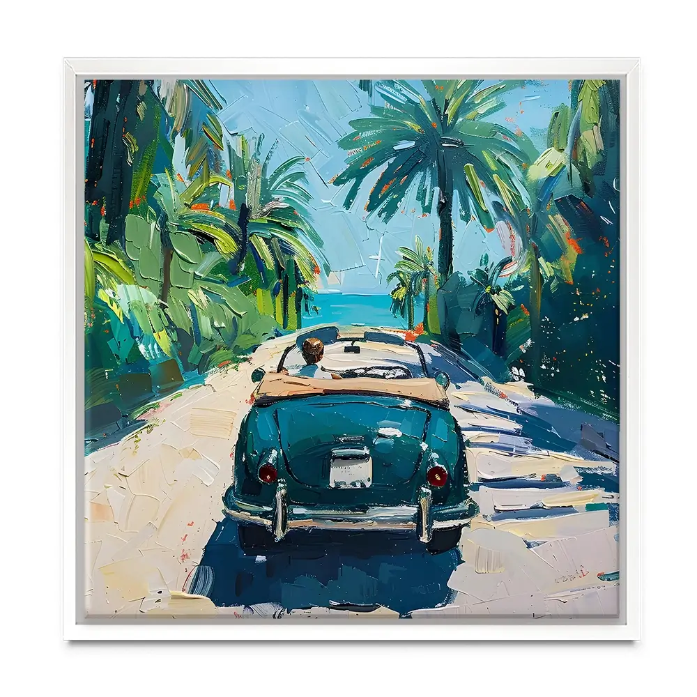 Car On The Beach Canvas Print Car On The Beach Canvas Print wall art product Elena Avanesova