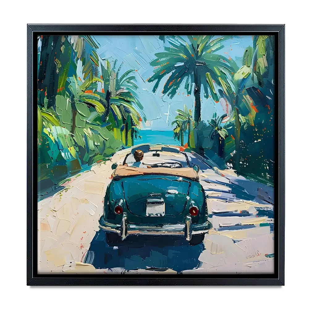 Car On The Beach Canvas Print Car On The Beach Canvas Print wall art product Elena Avanesova