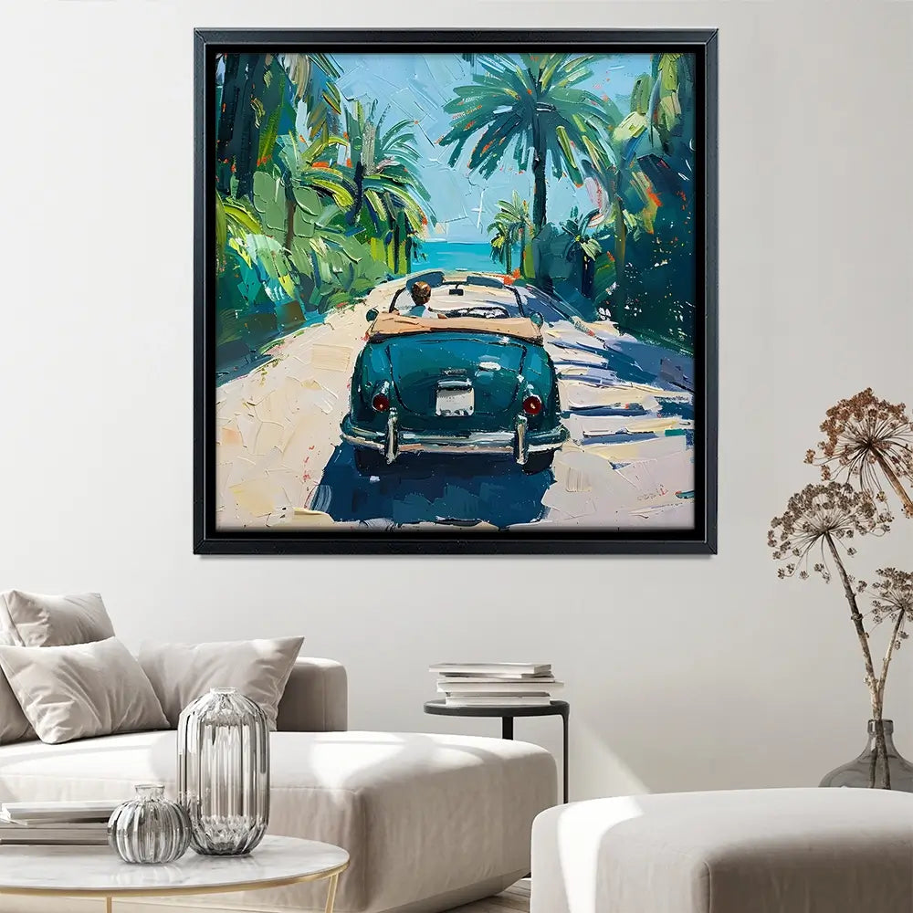 Car On The Beach Canvas Print Car On The Beach Canvas Print wall art product Elena Avanesova