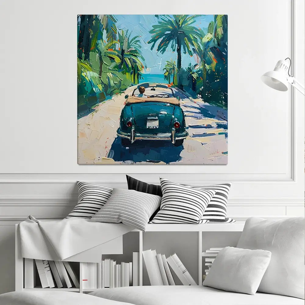 Car On The Beach Canvas Print Car On The Beach Canvas Print wall art product Elena Avanesova