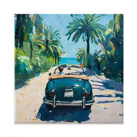 Car On The Beach Canvas Print Car On The Beach Canvas Print wall art product Elena Avanesova