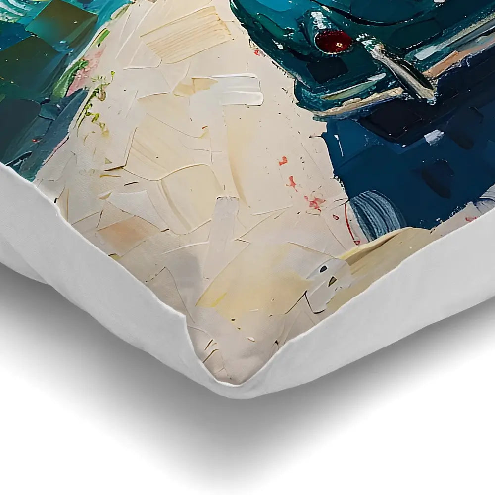 Car On The Beach Cushion Car On The Beach Cushion wall art product Elena Avanesova