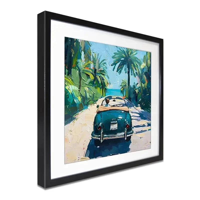 Car On The Beach Framed Art Print Car On The Beach Framed Art Print wall art product Elena Avanesova