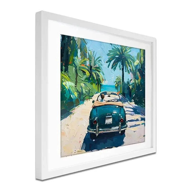 Car On The Beach Framed Art Print Car On The Beach Framed Art Print wall art product Elena Avanesova
