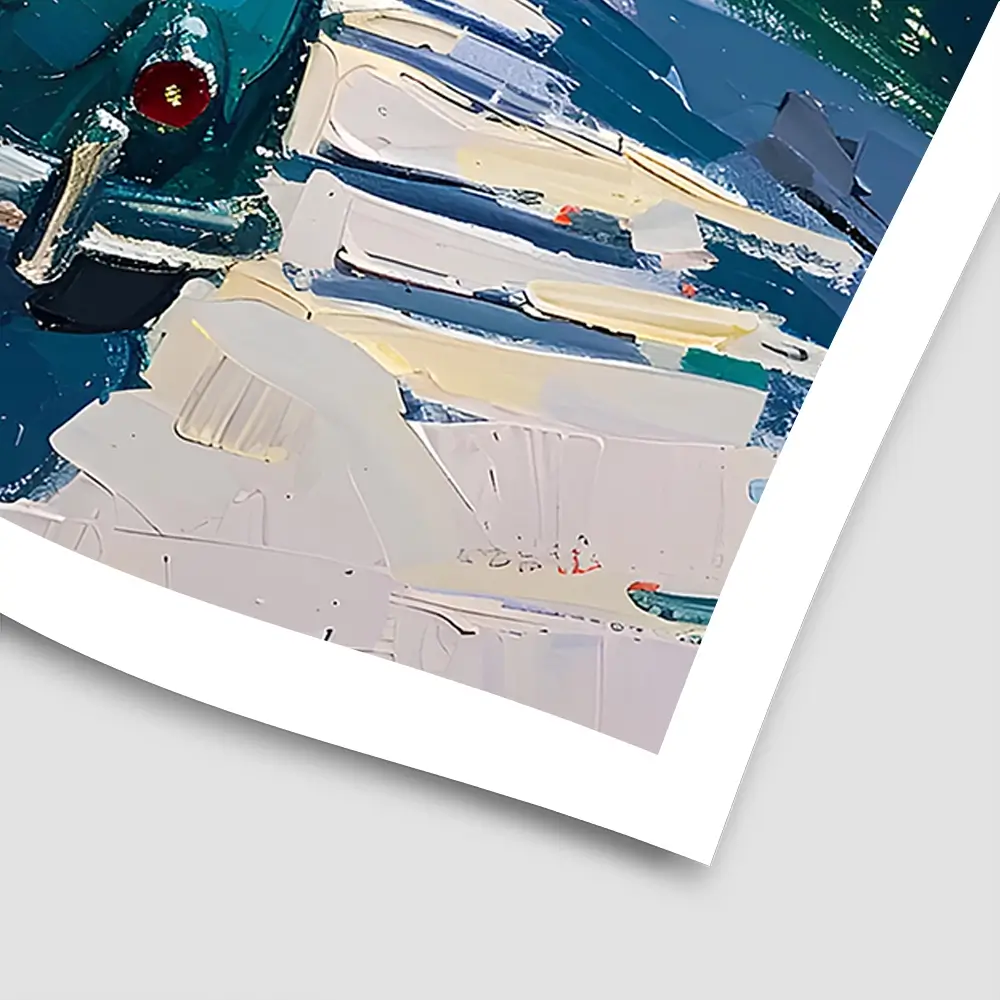 Car On The Beach Square Art Print Car On The Beach Square Art Print wall art product Elena Avanesova