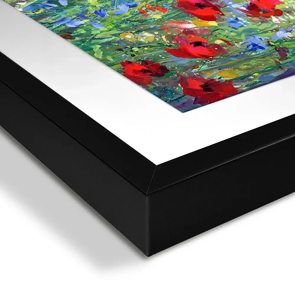 Cardinal Among The Wildflowers Framed Art Print Cardinal Among The Wildflowers Framed Art Print wall art product Leon Devenice