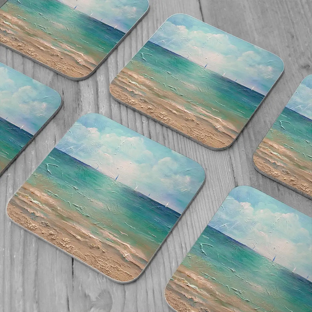 Caribbean Chill Coaster Set Caribbean Chill Coaster Set wall art product Art Print Shop