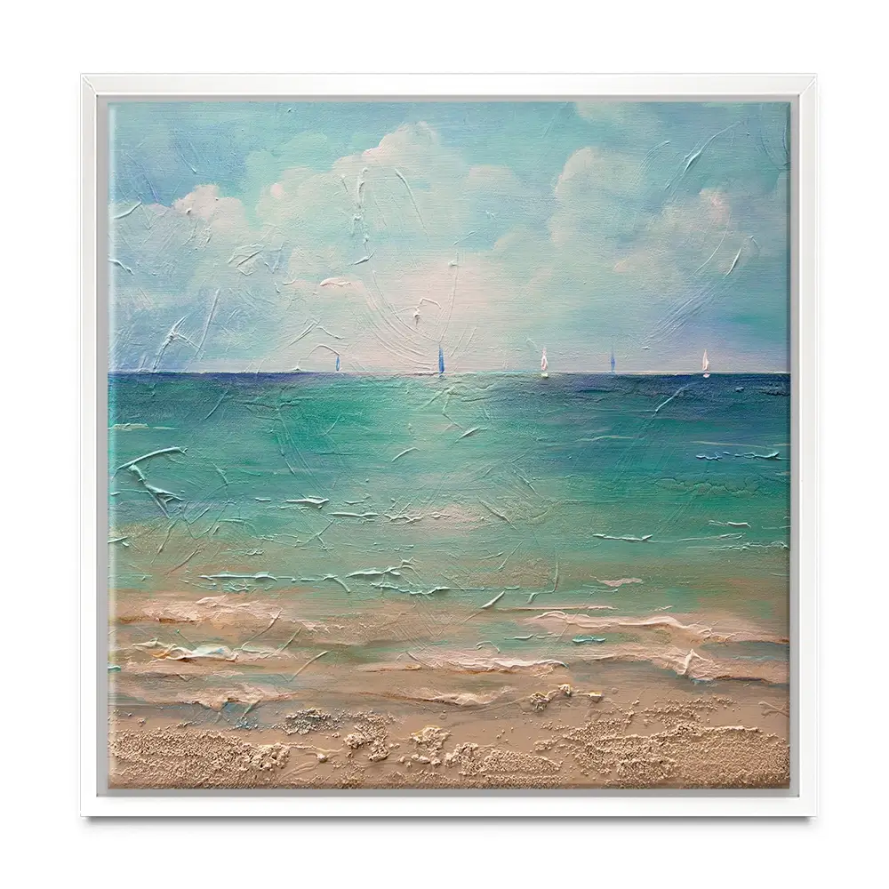 Caribbean Chill Square Canvas Print Caribbean Chill Square Canvas Print wall art product Art Print Shop