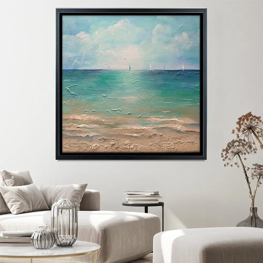 Caribbean Chill Square Canvas Print Caribbean Chill Square Canvas Print wall art product Art Print Shop