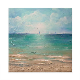 Caribbean Chill Square Canvas Print Caribbean Chill Square Canvas Print wall art product Art Print Shop