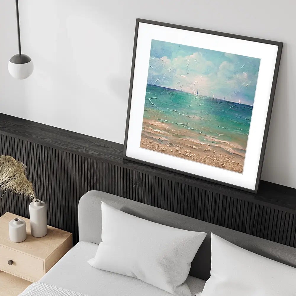 Caribbean Chill Square Framed Art Print Caribbean Chill Square Framed Art Print wall art product Art Print Shop
