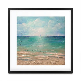 Caribbean Chill Square Framed Art Print Caribbean Chill Square Framed Art Print wall art product Art Print Shop