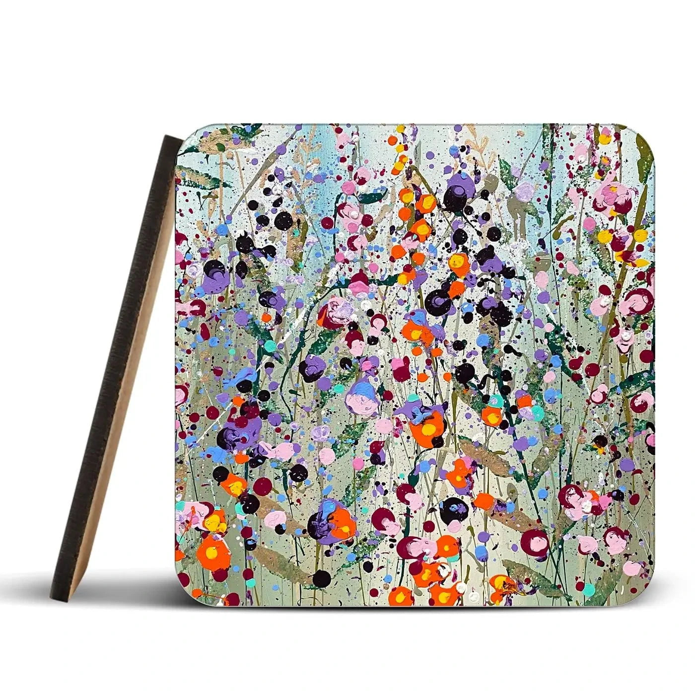 Caroline Coaster Set Rainbow Soul Tree Coaster Set | Rainbow Soul Tree Art Coasters wall art product Scarlet Sky Studio