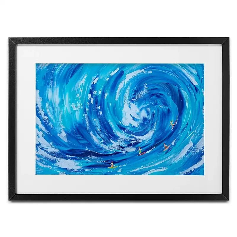 Catch A Wave Framed Art Print Catch A Wave Framed Art Print wall art product Estelle Grengs - Independent
