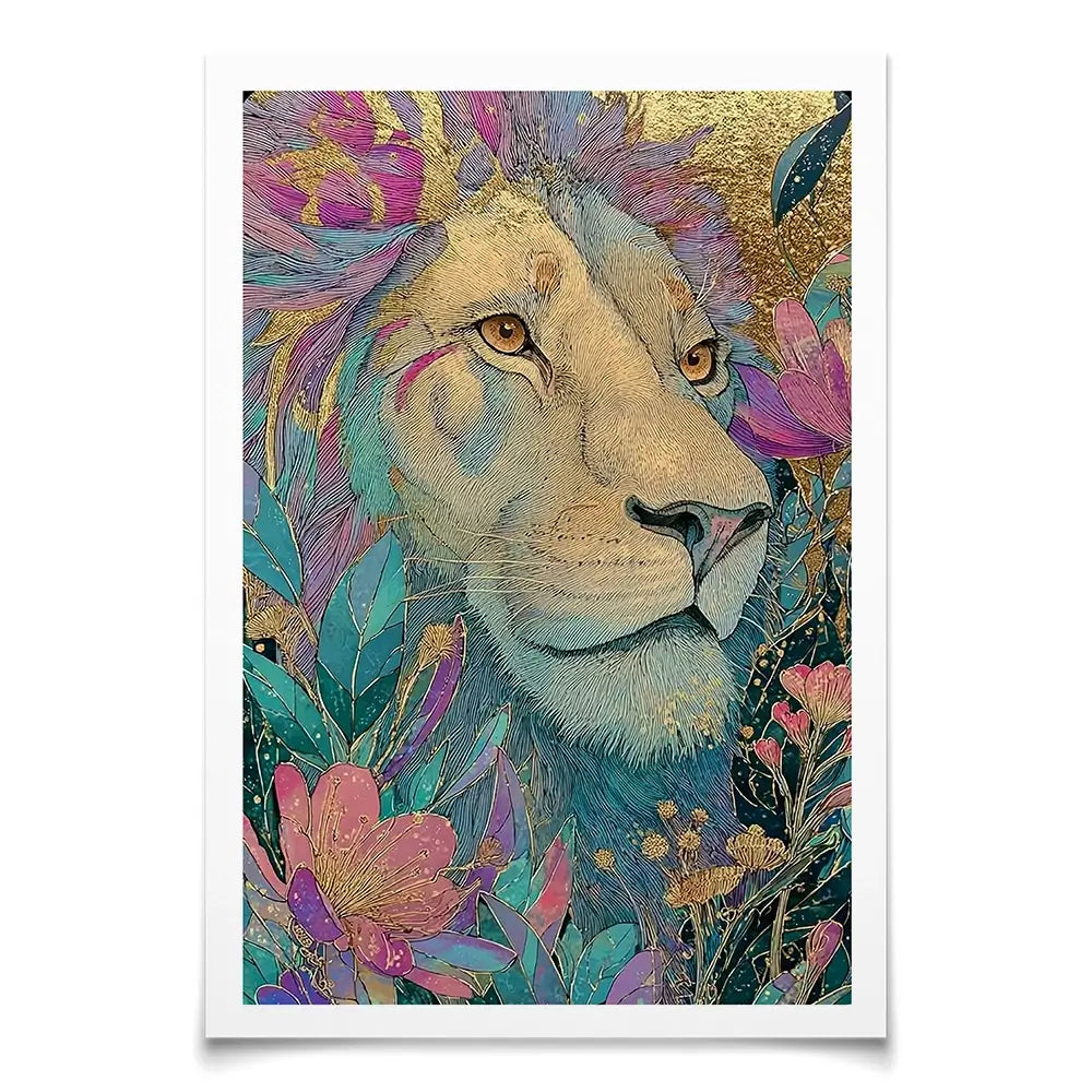 Celestial Lion Art Print Celestial Lion Art Print wall art product David Alexander Elder