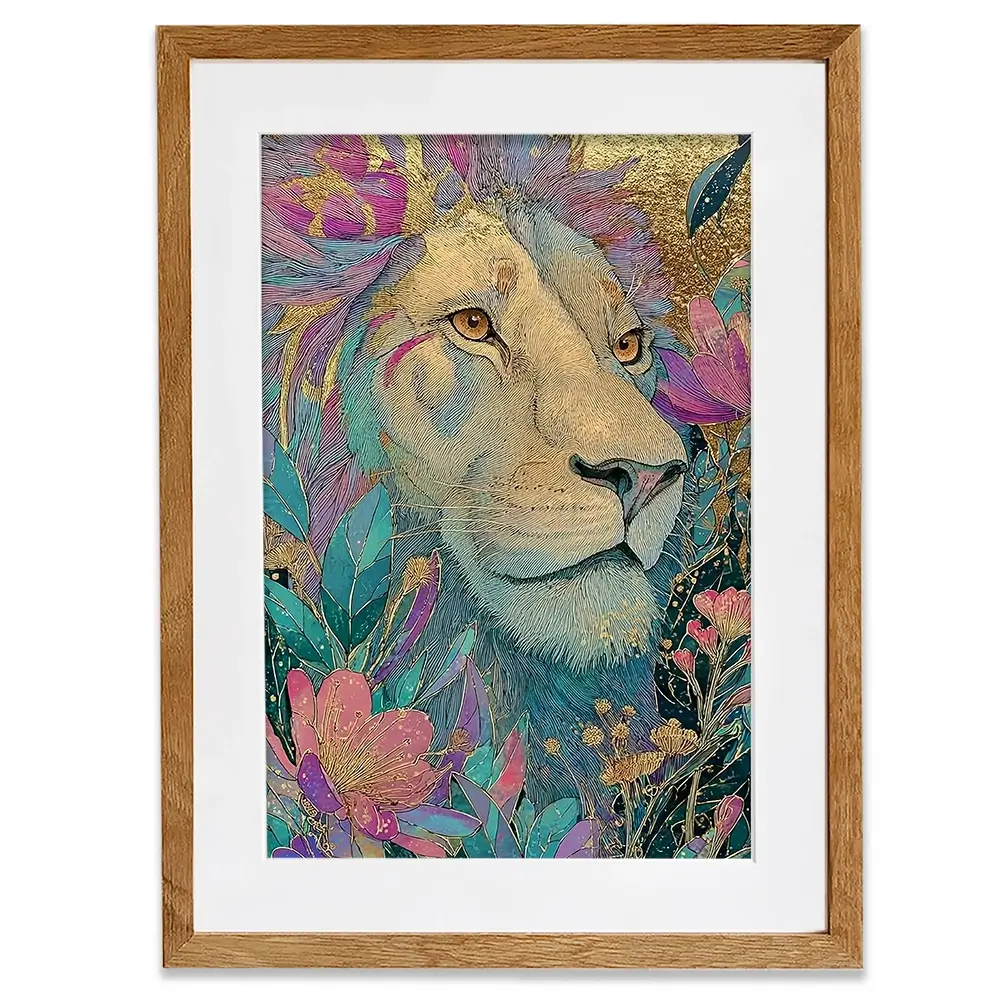 Celestial Lion Framed Art Print Celestial Lion Framed Art Print wall art product David Alexander Elder