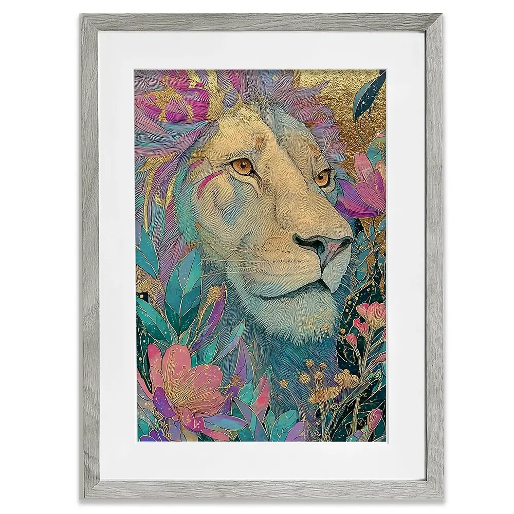 Celestial Lion Framed Art Print Celestial Lion Framed Art Print wall art product David Alexander Elder