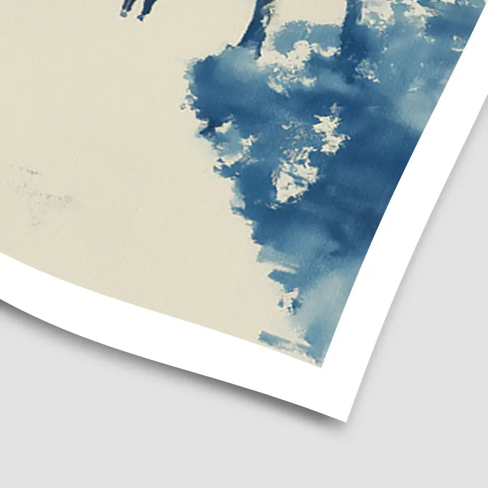 Central Park Lakeside Winter Path Art Print Central Park Lakeside Winter Path Art Print wall art product Chromatic Storm Studio