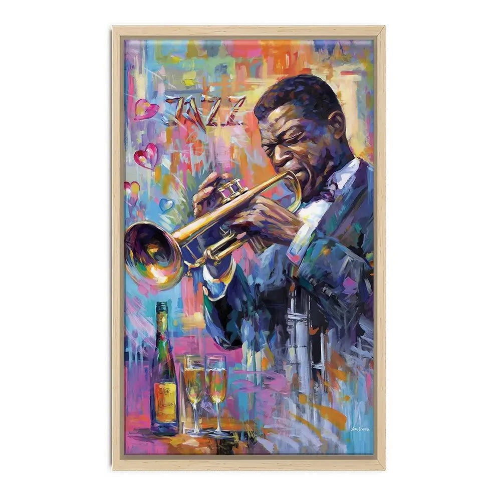 Champagne And Jazz Canvas Print Champagne And Jazz Canvas Print wall art product Leon Devenice