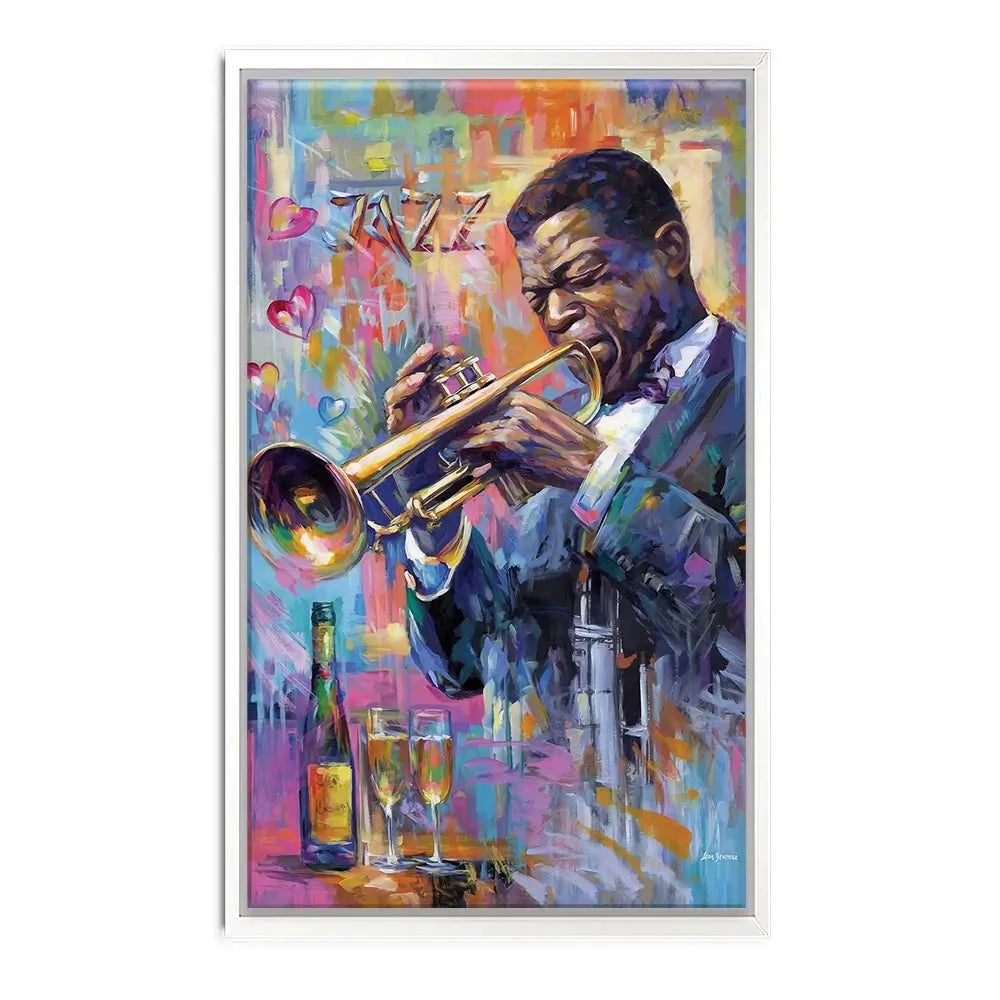 Champagne And Jazz Canvas Print Champagne And Jazz Canvas Print wall art product Leon Devenice