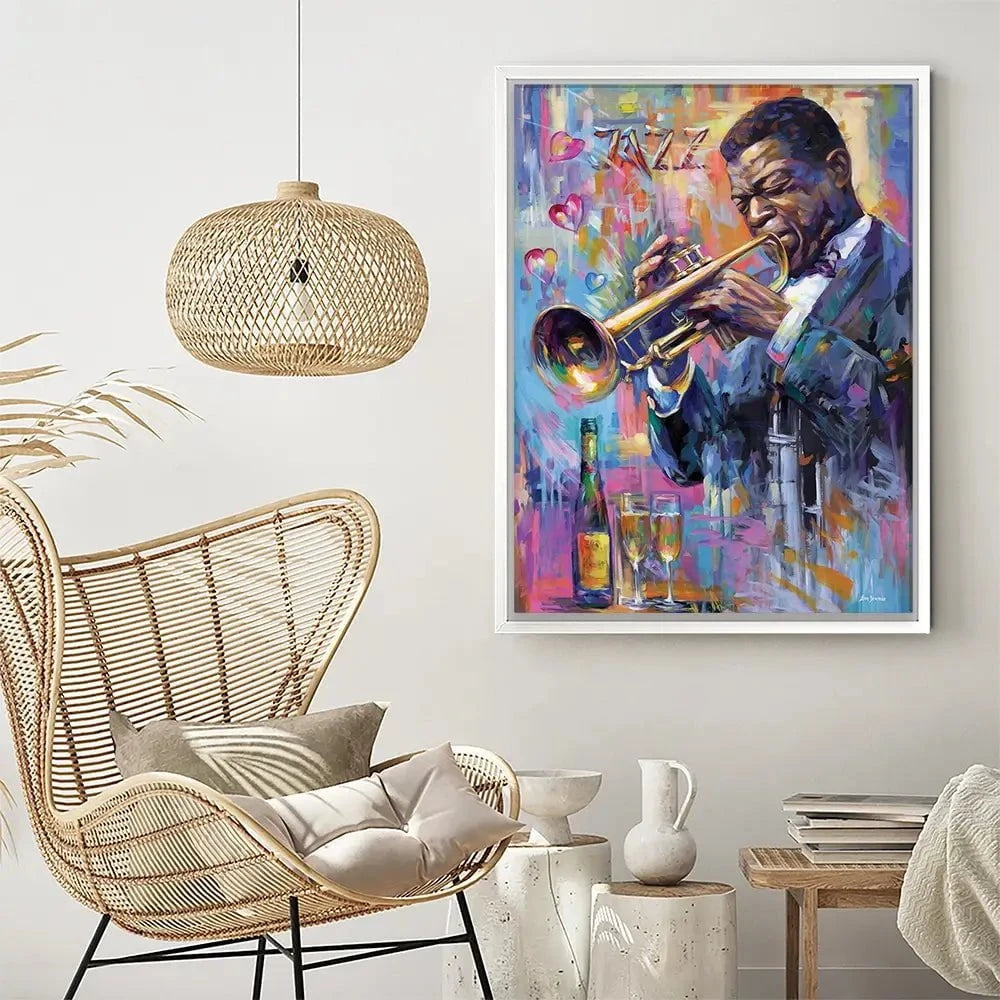 Champagne And Jazz Canvas Print Champagne And Jazz Canvas Print wall art product Leon Devenice