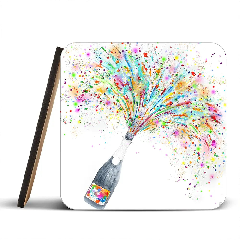 Champagne Party Coaster Set Champagne Party Coaster Set wall art product Studio Paint-Ing