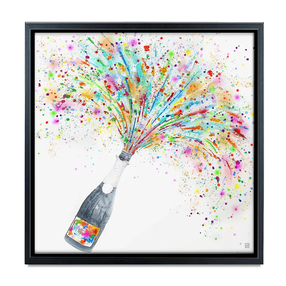Champagne Party Square Canvas Print Champagne Party Square Canvas Print wall art product Studio Paint-Ing