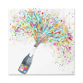 Champagne Party Square Canvas Print Champagne Party Square Canvas Print wall art product Studio Paint-Ing