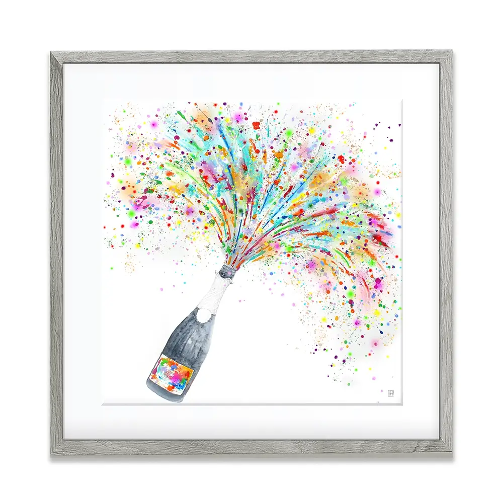 Champagne Party Square Framed Art Print Champagne Party Square Framed Art Print wall art product Studio Paint-Ing