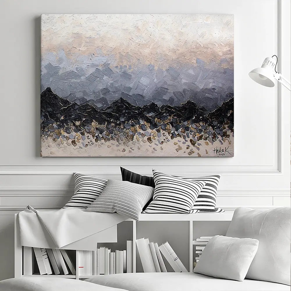 Champagne Peaks Canvas Print Champagne Peaks Canvas Print wall art product Nada Khatib