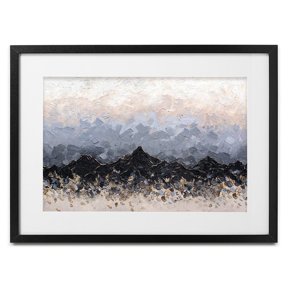 Champagne Peaks Framed Art Print wall art product Expression By Nada