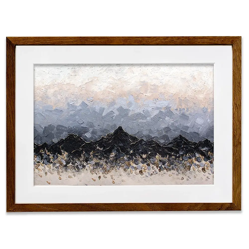 Champagne Peaks Framed Art Print Champagne Peaks Framed Art Print wall art product Nada Khatib