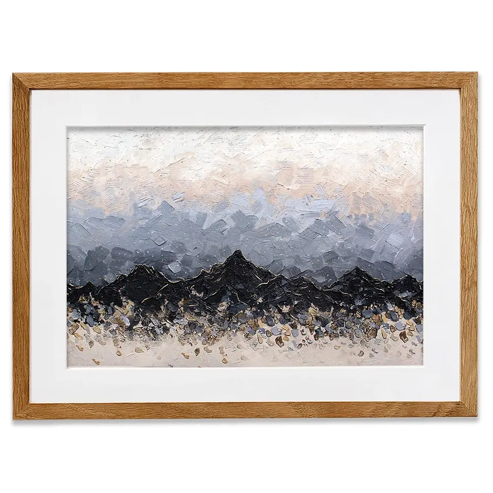 Champagne Peaks Framed Art Print Champagne Peaks Framed Art Print wall art product Nada Khatib