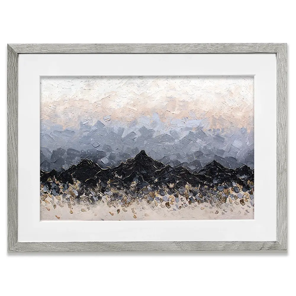 Champagne Peaks Framed Art Print Champagne Peaks Framed Art Print wall art product Nada Khatib