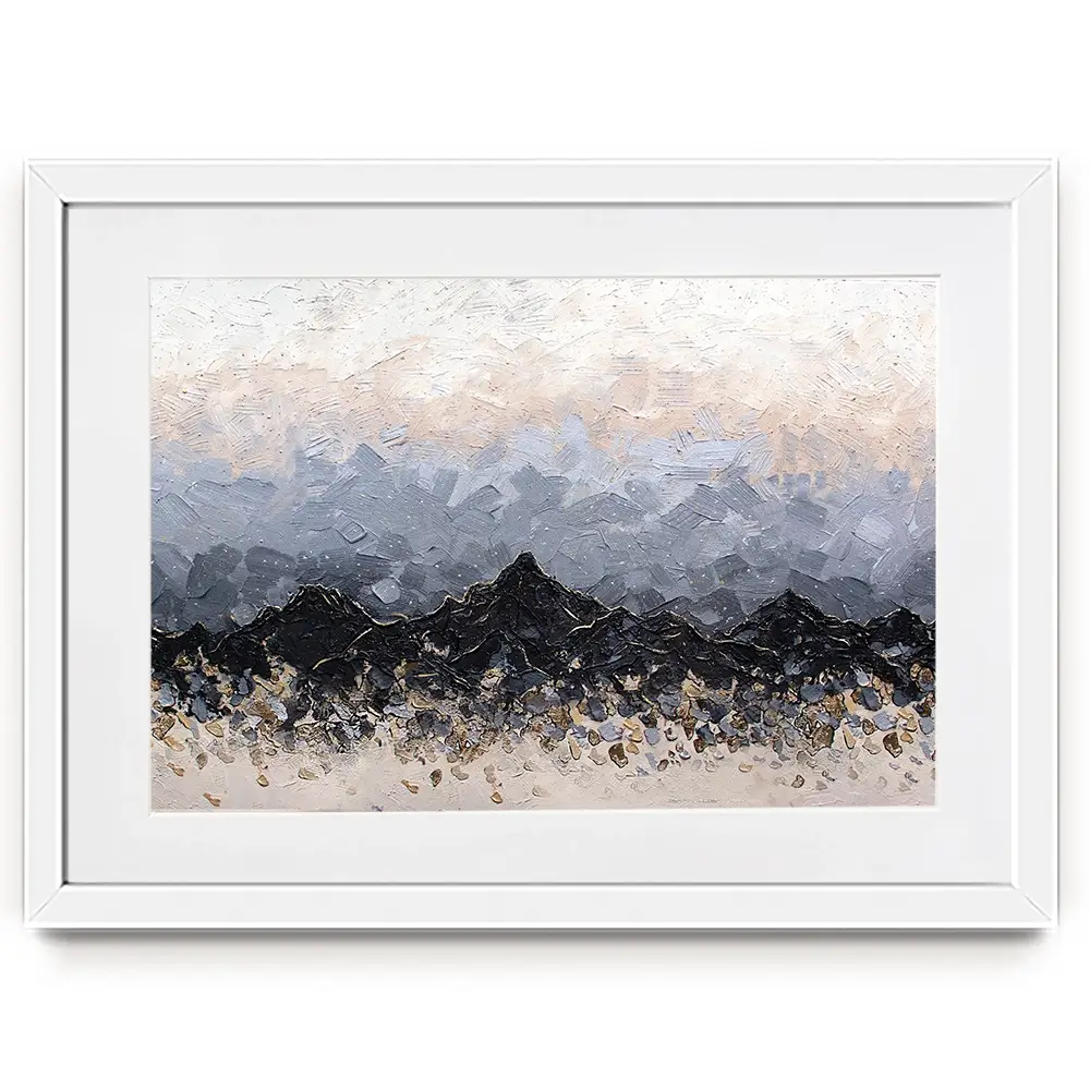 Champagne Peaks Framed Art Print Champagne Peaks Framed Art Print wall art product Nada Khatib