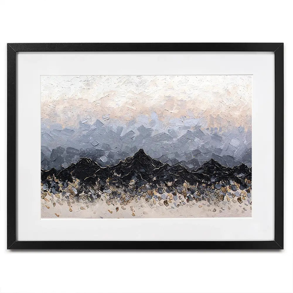 Champagne Peaks Framed Art Print Champagne Peaks Framed Art Print wall art product Nada Khatib