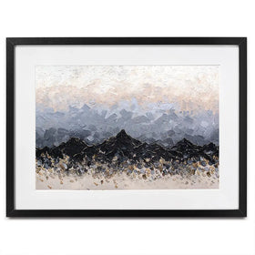 Champagne Peaks Framed Art Print Champagne Peaks Framed Art Print wall art product Nada Khatib