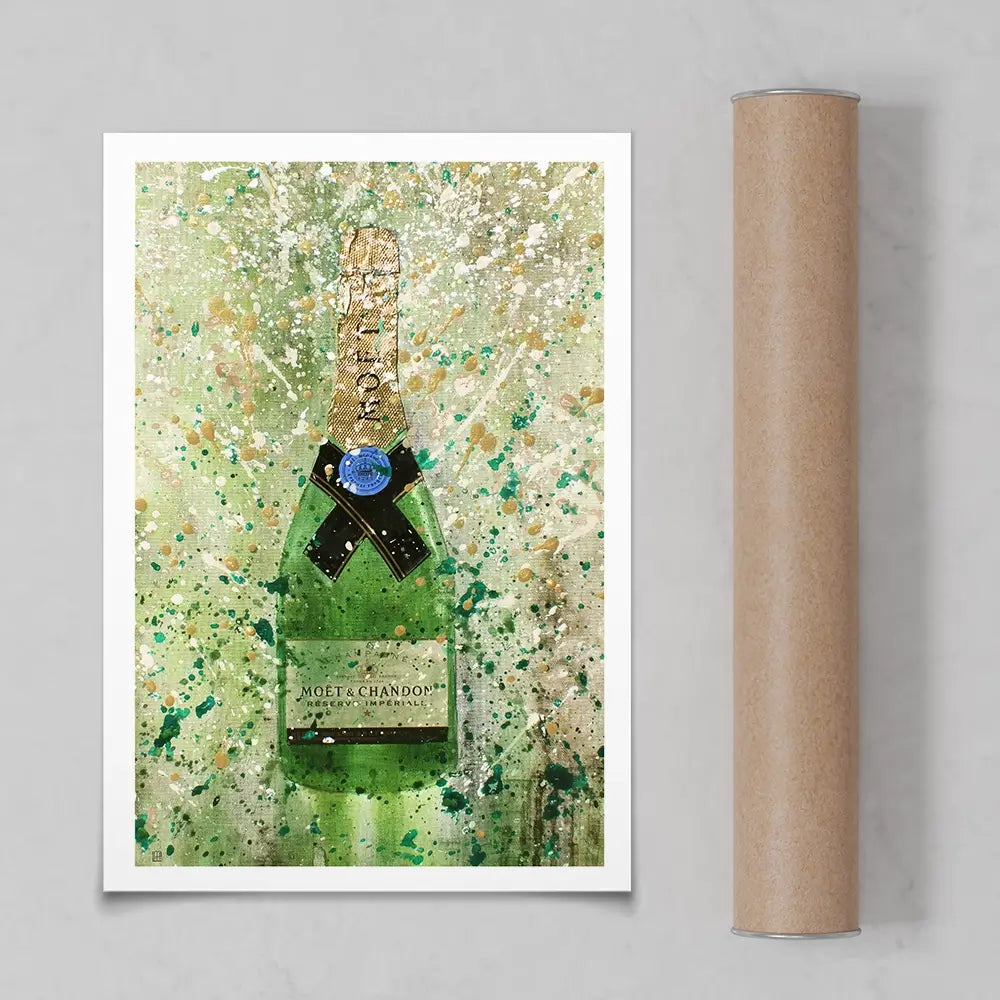 Champagne Splashing 2 Art Print Champagne Splashing 2 Art Print wall art product Studio Paint-Ing