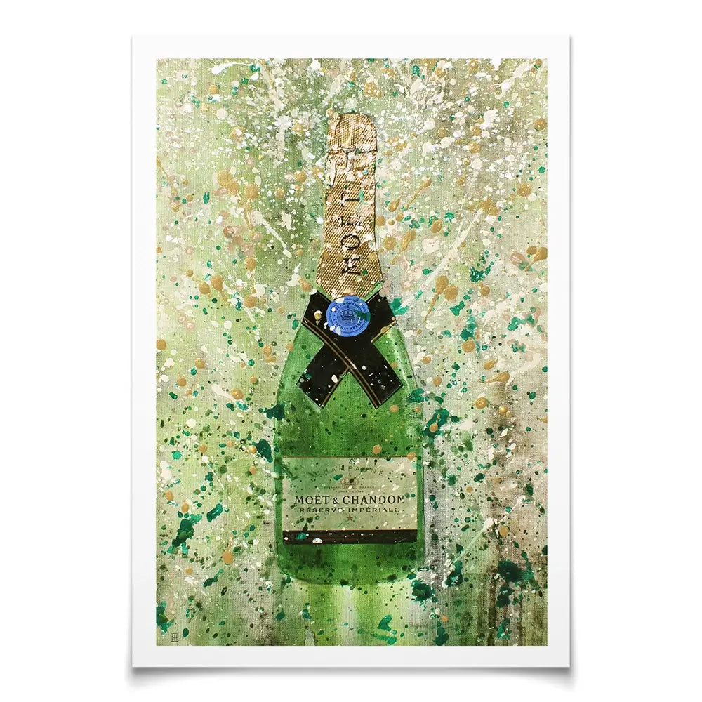 Champagne Splashing 2 Art Print Champagne Splashing 2 Art Print wall art product Studio Paint-Ing