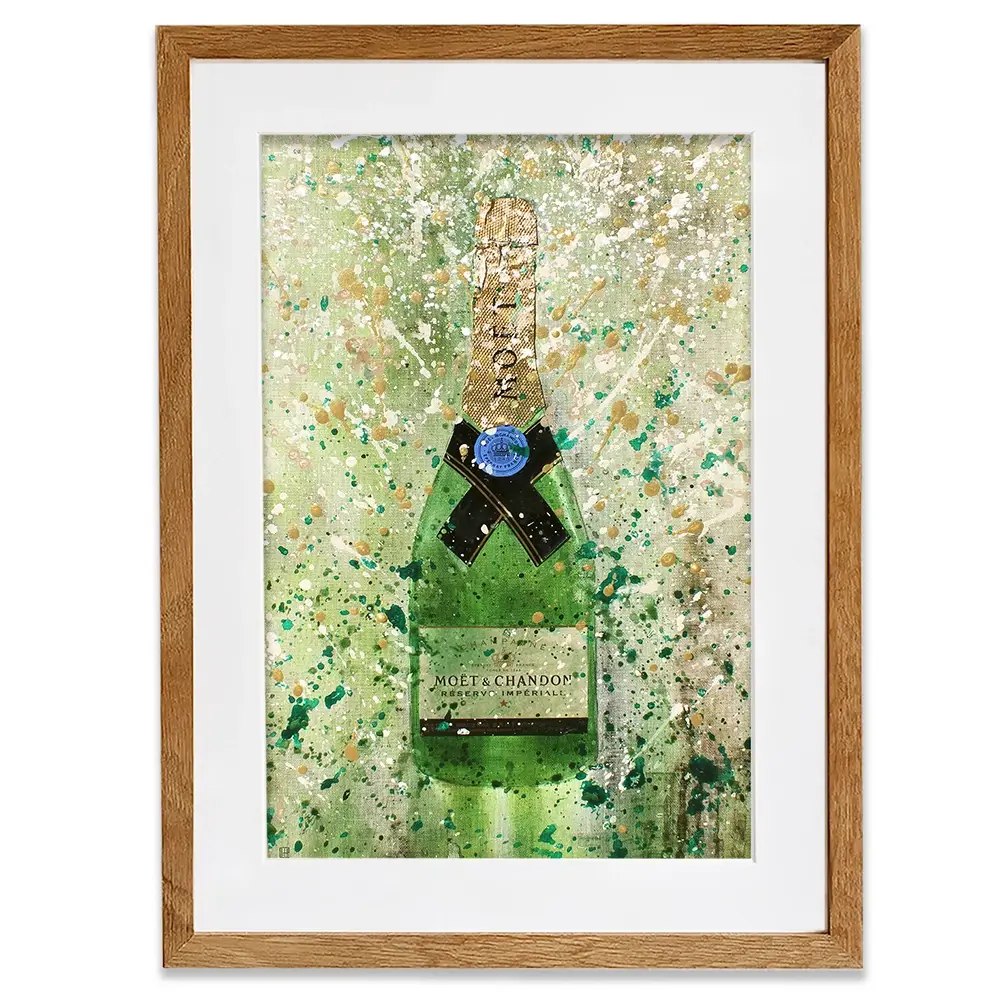 Champagne Splashing 2 Framed Art Print Champagne Splashing 2 Framed Art Print wall art product Studio Paint-Ing