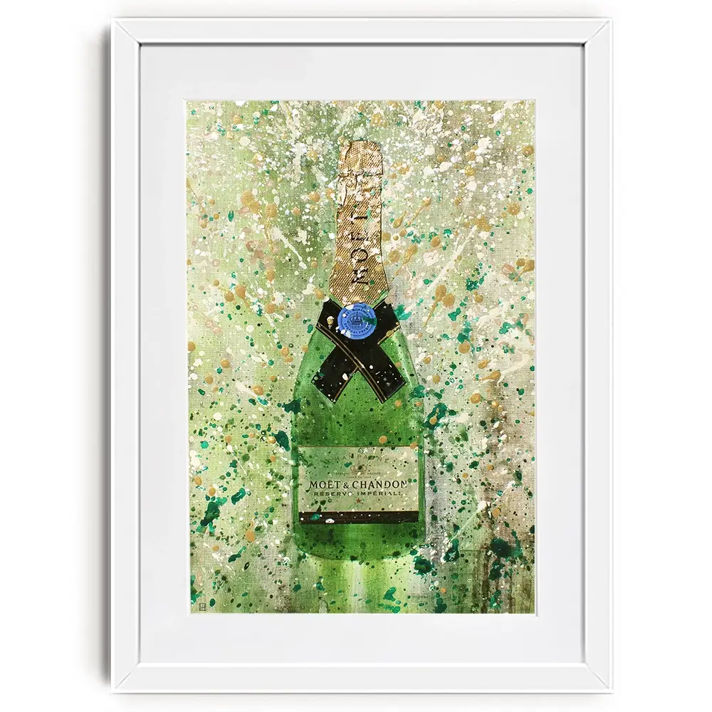 Champagne Splashing 2 Framed Art Print Champagne Splashing 2 Framed Art Print wall art product Studio Paint-Ing