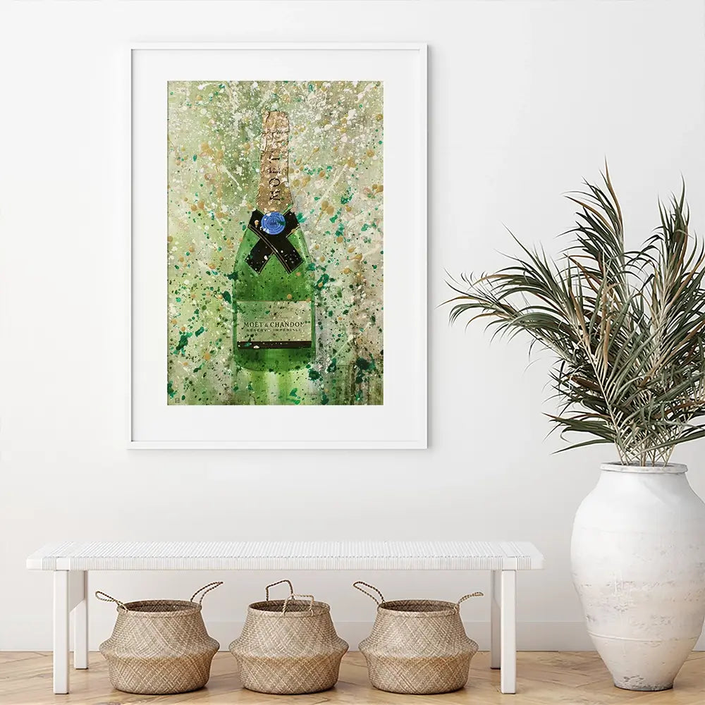 Champagne Splashing 2 Framed Art Print Champagne Splashing 2 Framed Art Print wall art product Studio Paint-Ing