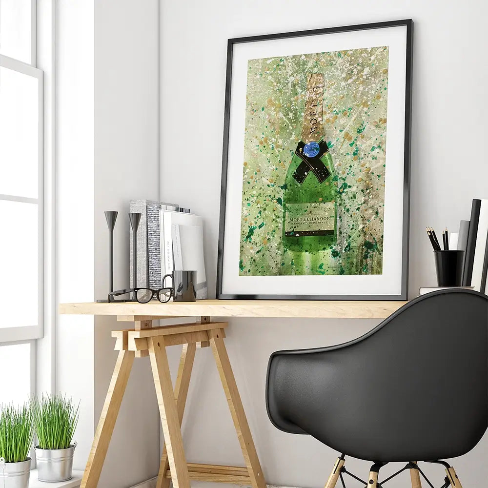 Champagne Splashing 2 Framed Art Print Champagne Splashing 2 Framed Art Print wall art product Studio Paint-Ing