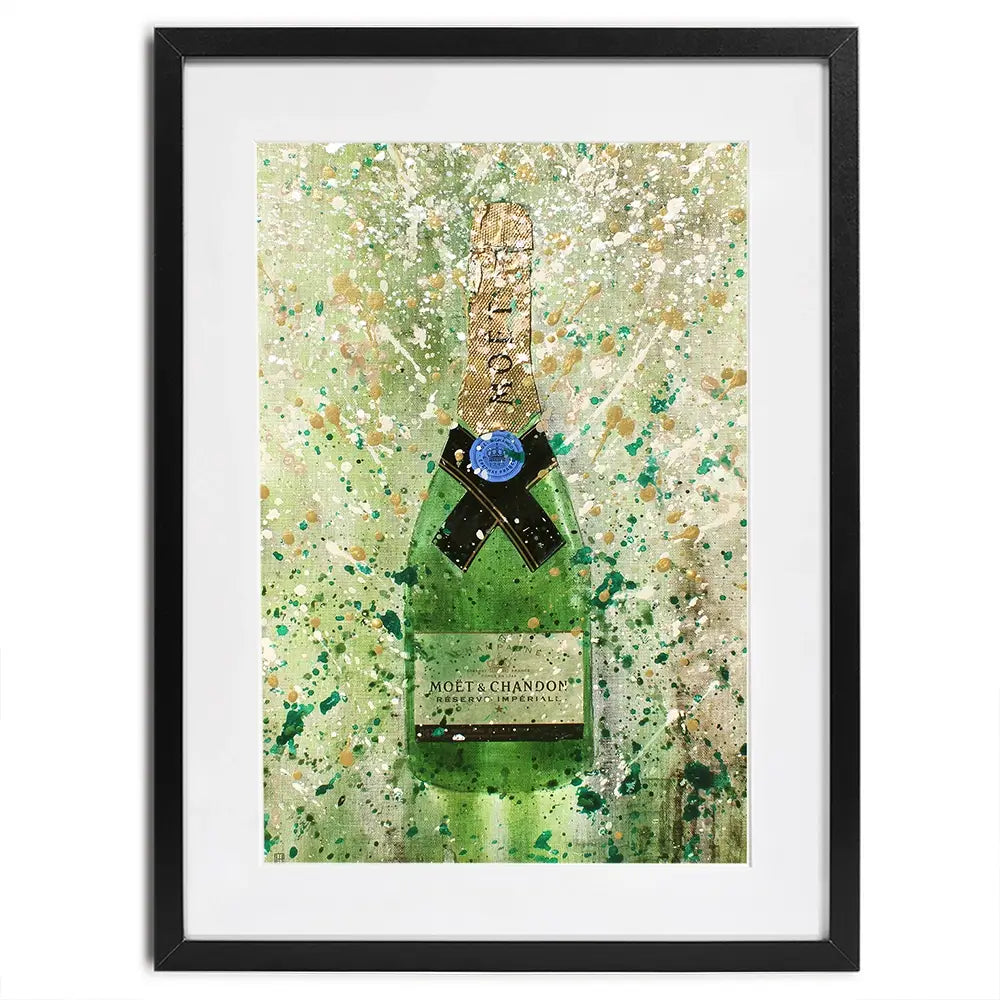 Champagne Splashing 2 Framed Art Print Champagne Splashing 2 Framed Art Print wall art product Studio Paint-Ing