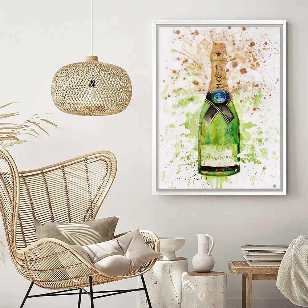 Champagne Splashing Canvas Print Champagne Splashing Canvas Print wall art product Studio Paint-Ing